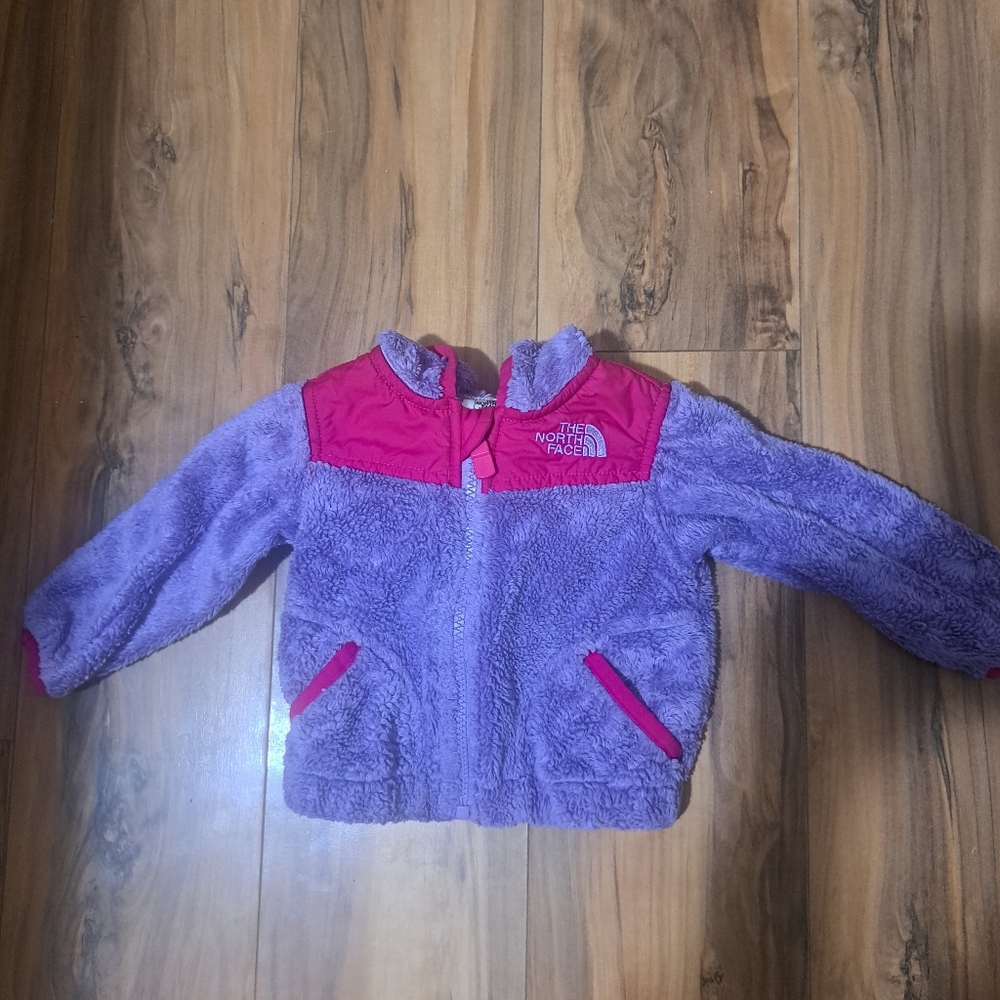 The North Face Purple and Pink Fleece Jacket Kids